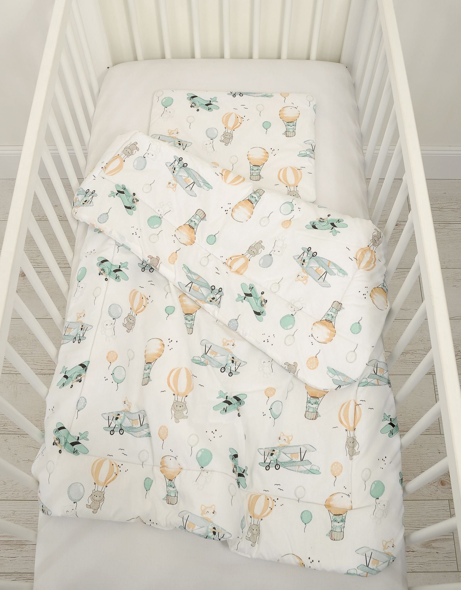 Bedding set 2-pcs 75x100cm NEWBORN - sky adventure