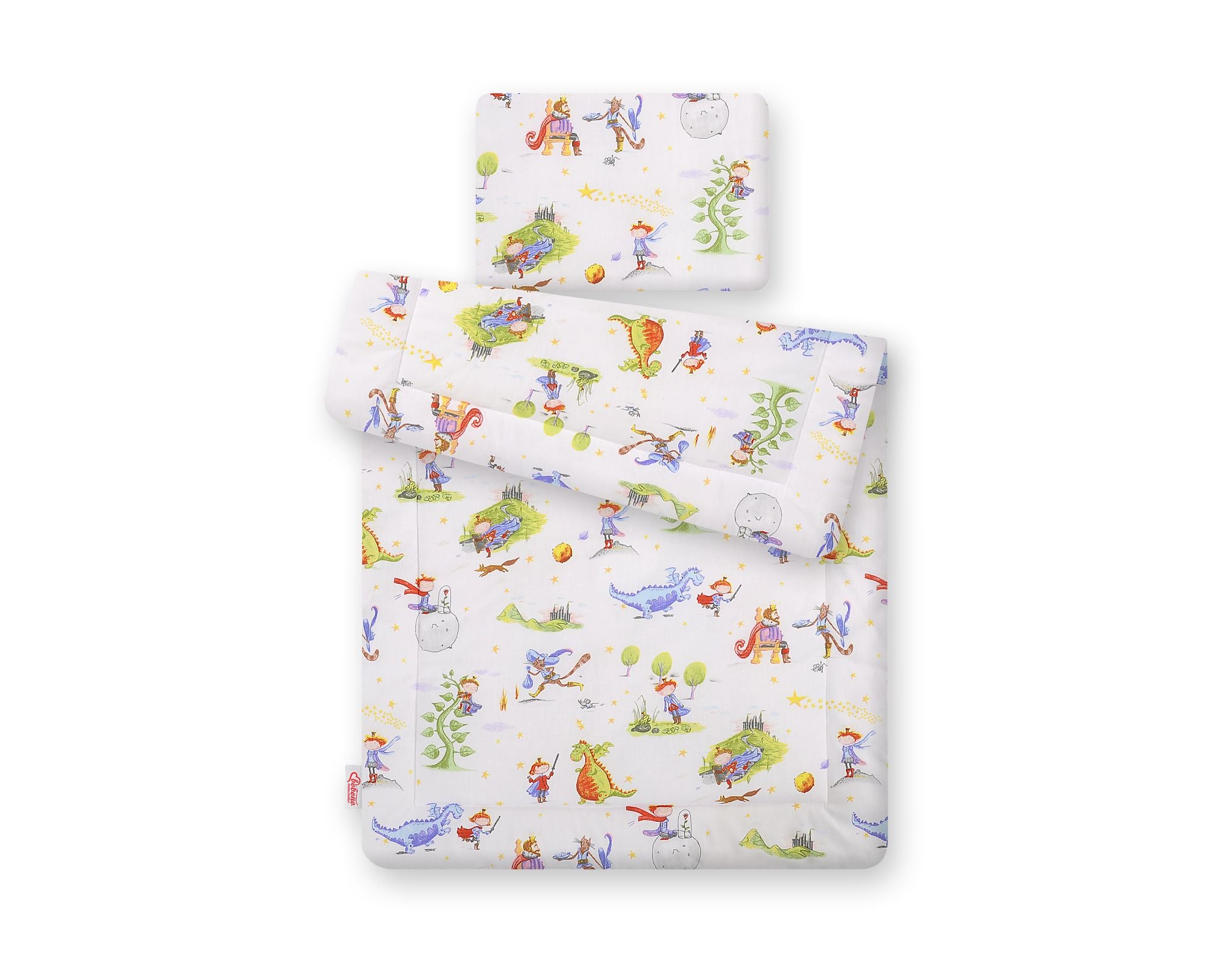 Bedding set 2-pcs 75x100cm NEWBORN - knight and dragon