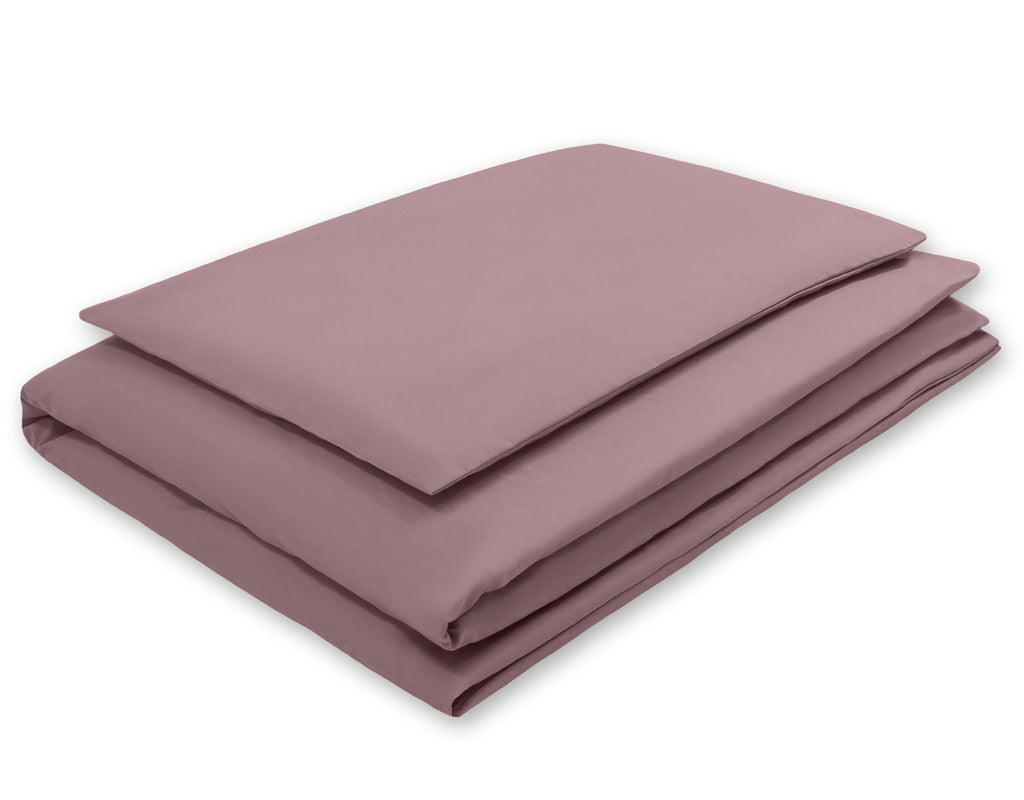 Cotton children's bedding set 2 pieces pillowcase 60x40 cm and duvet cover 135x100 cm -pastel violet
