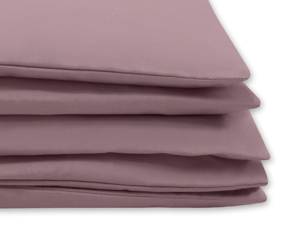 Cotton children's bedding set, 2 pieces, pillowcase 60x40 cm and duvet cover 120x90 - pastel violet
