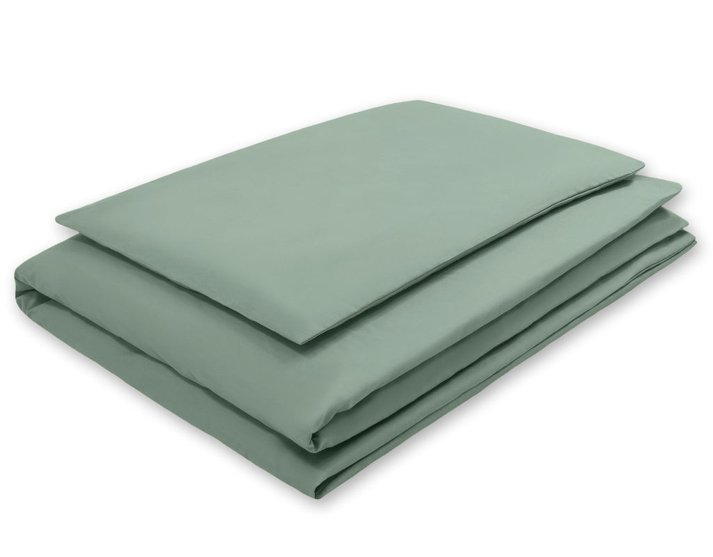 Cotton children's bedding set 2 pieces pillowcase 60x40 cm and duvet cover 135x100 cm - pastel green