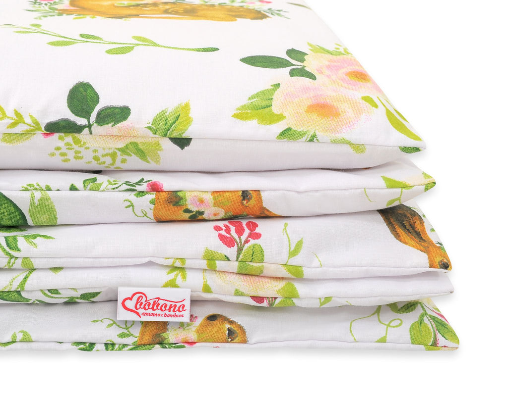 Baby cotton bedding set 2-pcs 135x100 cm- in the forest
