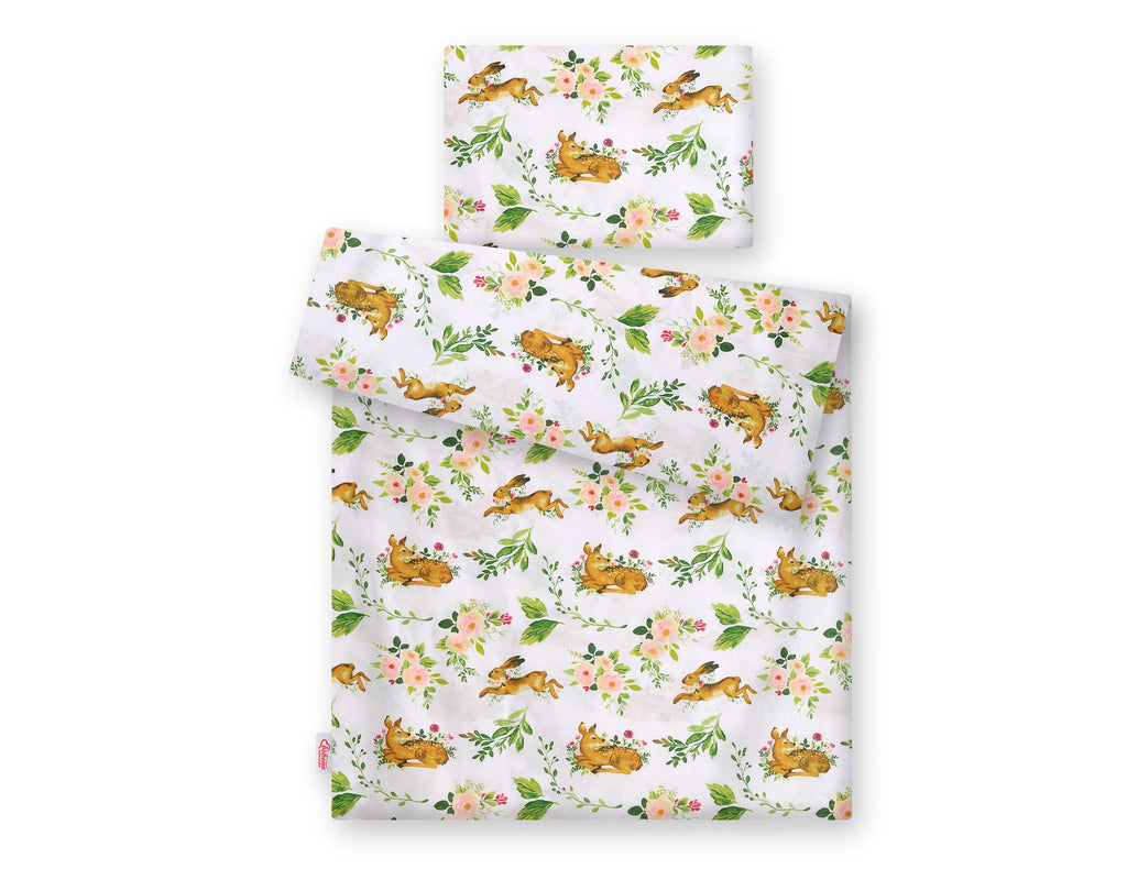 Baby cotton bedding set 2-pcs 135x100 cm- in the forest