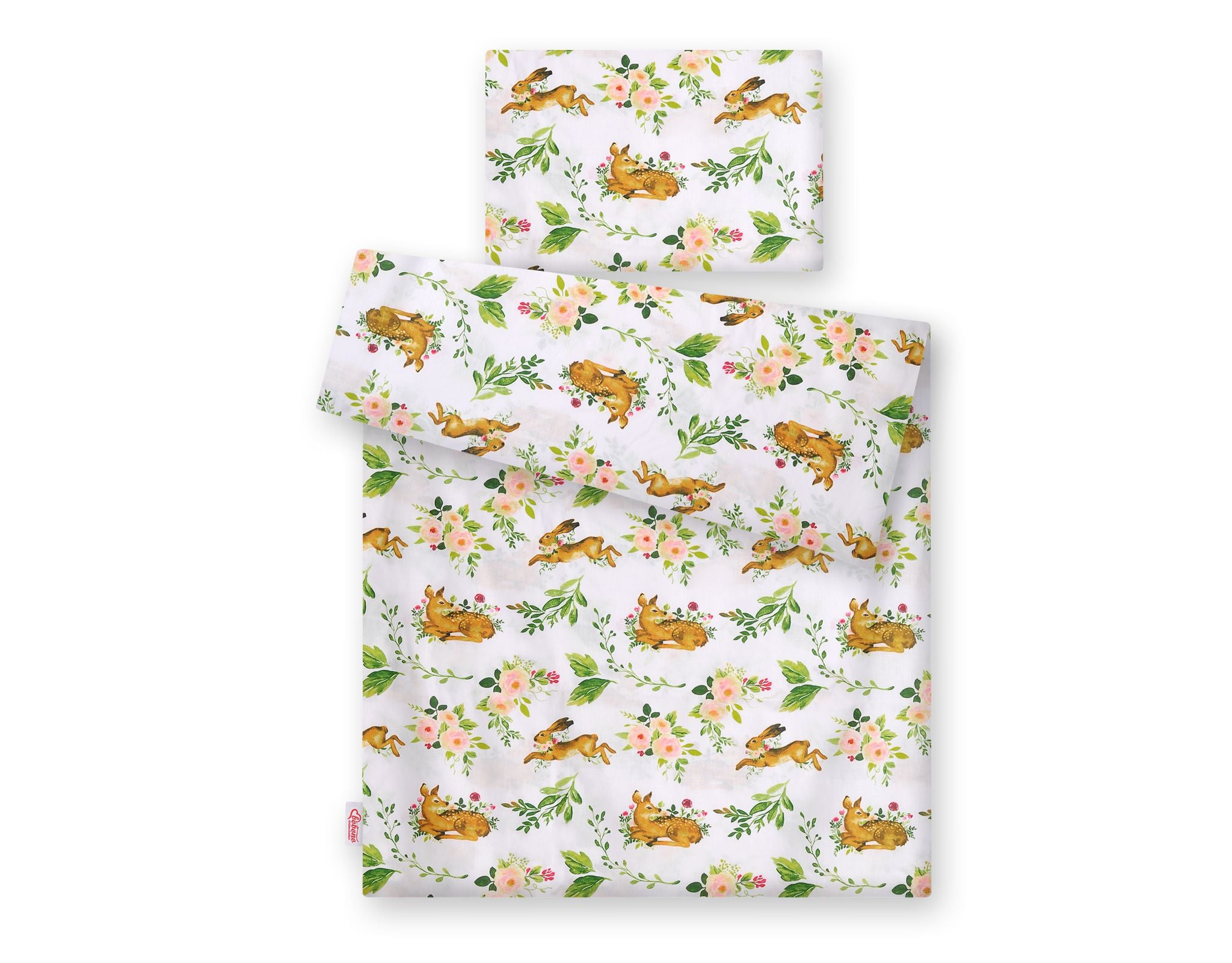 Baby cotton bedding set 2-pcs 135x100 cm- in the forest