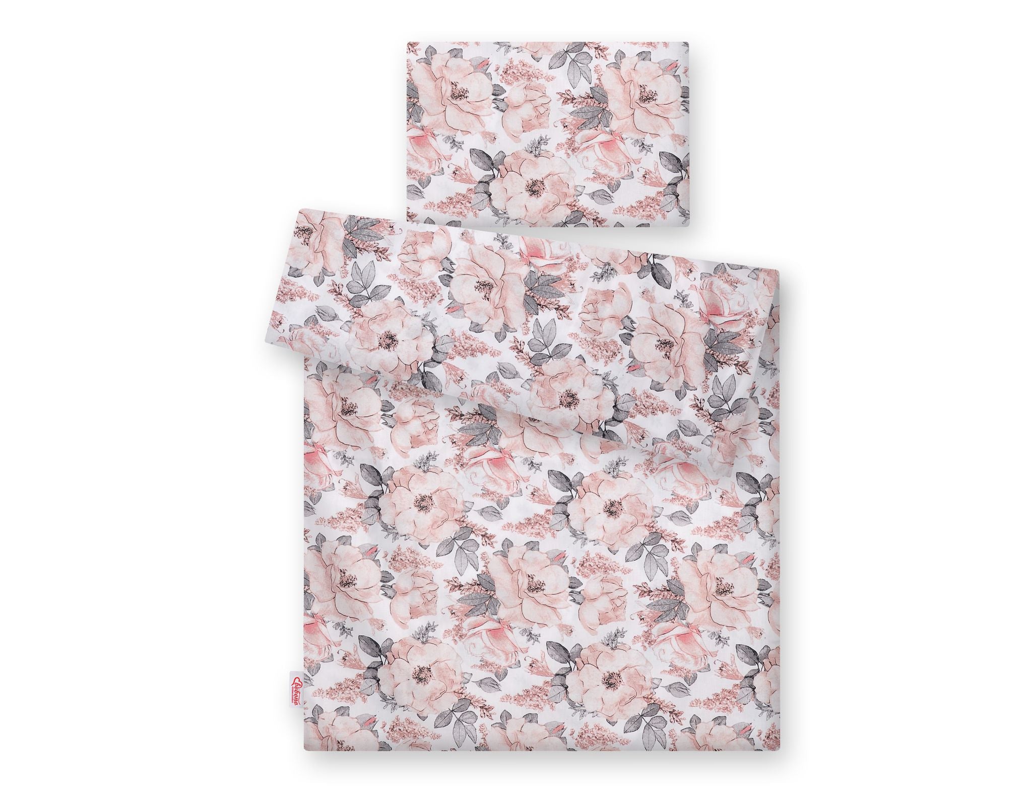 Baby cotton bedding set 2-pcs 135x100 - sepia roses