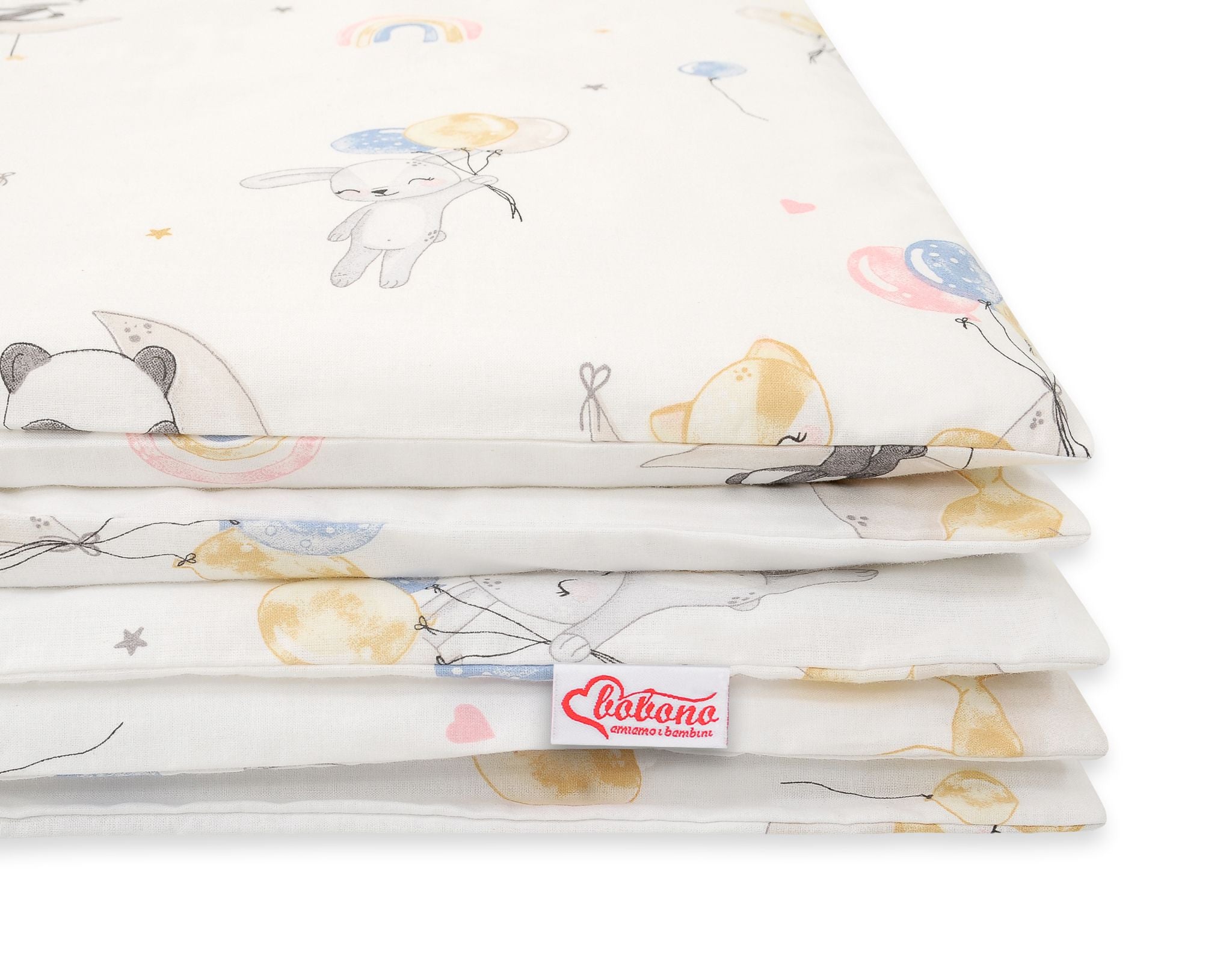 Baby cotton bedding set 2-pcs 135x100 cm - balloons
