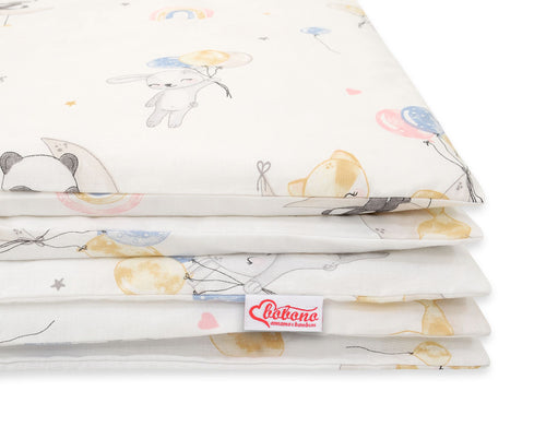 Baby cotton bedding set 2-pcs 135x100 cm - balloons