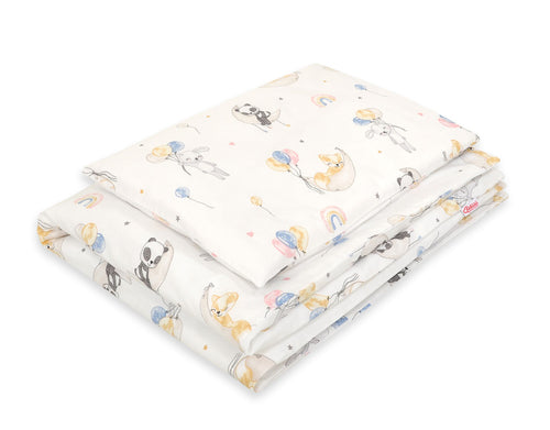 Baby cotton bedding set 2-pcs 135x100 cm - balloons