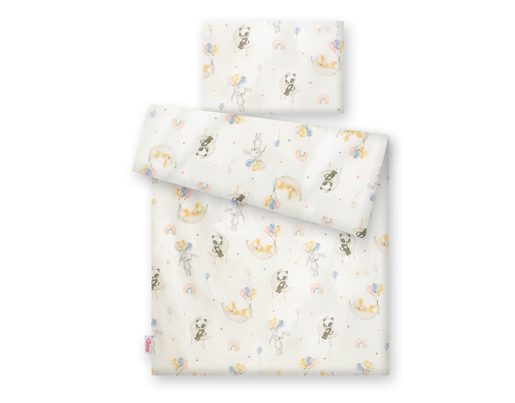 Baby cotton bedding set 2-pcs 135x100 cm - balloons