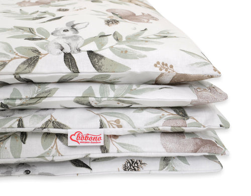 Baby cotton bedding set 2-pcs 135x100 cm- woodland olive