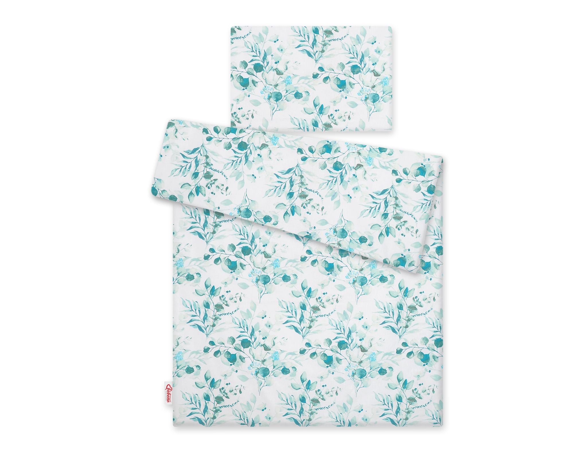 Baby cotton bedding set 2-pcs 120x90 cm- eucaliptus mint
