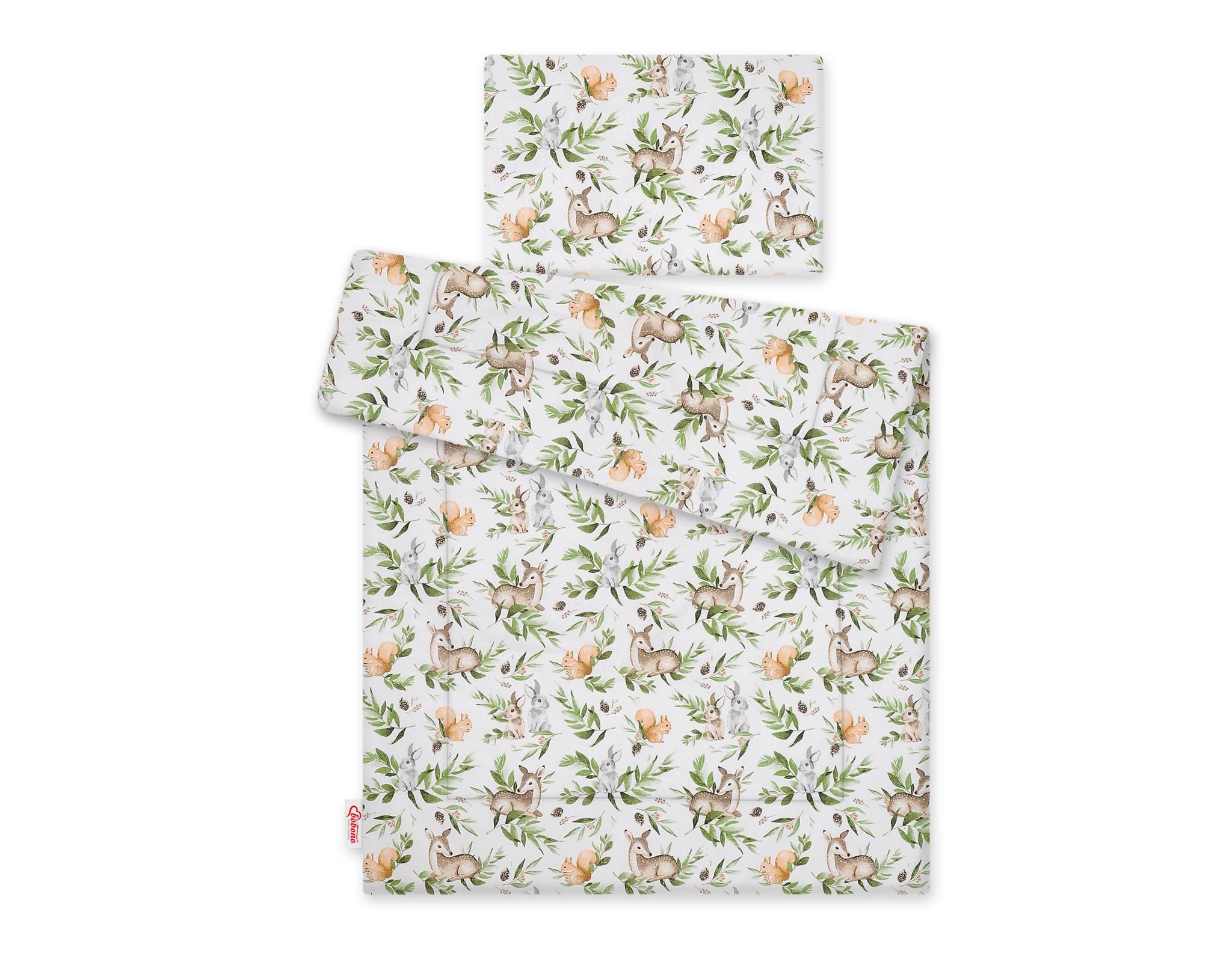Bedding set 2-pcs with filling 135x100 cm - woodland green