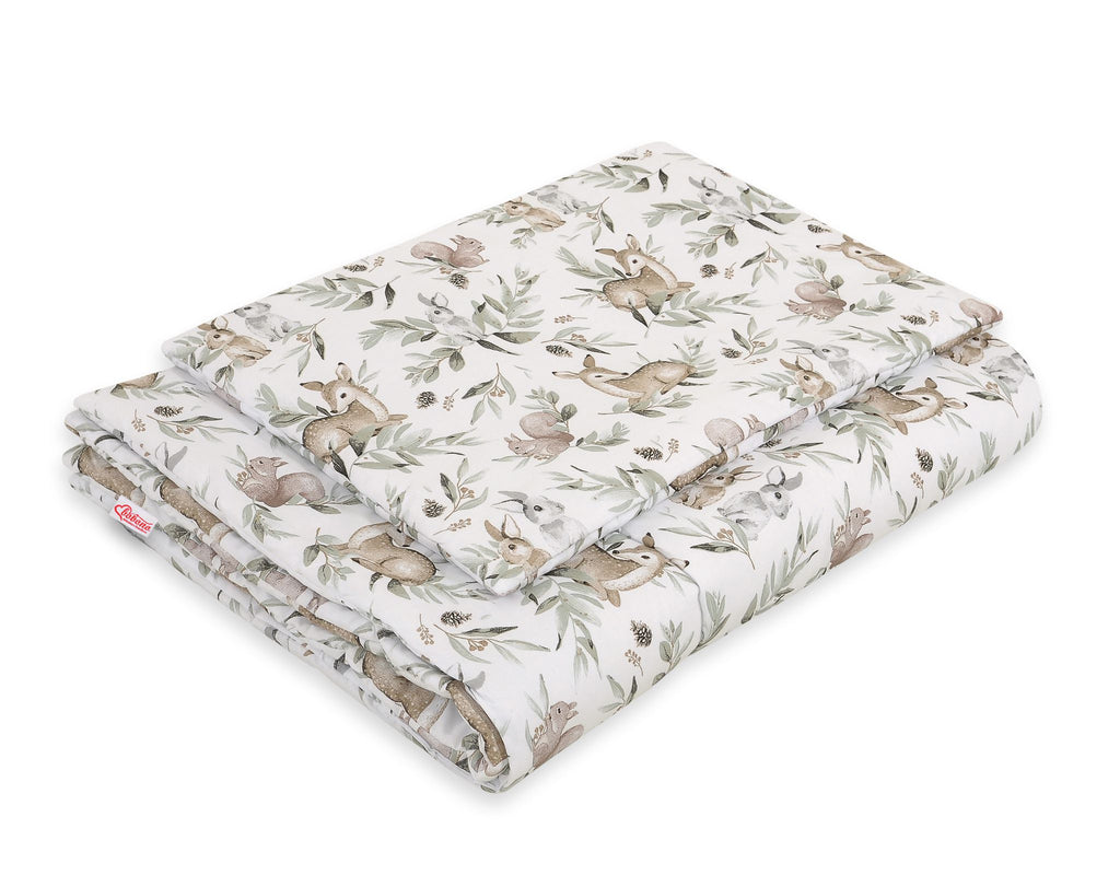 Bedding set 2-pcs with filling 135x100 cm - woodland olive