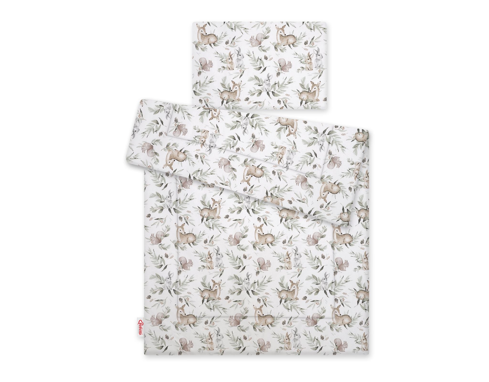 Bedding set 2-pcs with filling 135x100 cm - woodland olive