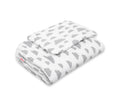 Bedding set 2-pcs 75x100cm NEWBORN - clouds gray