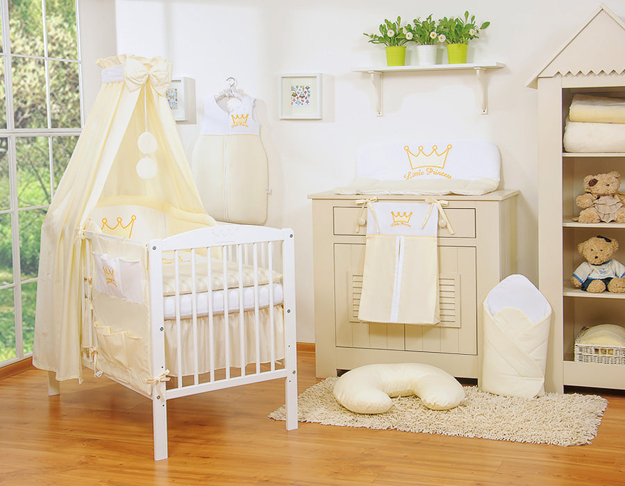 Cot tidy- Little Prince/Princess cream