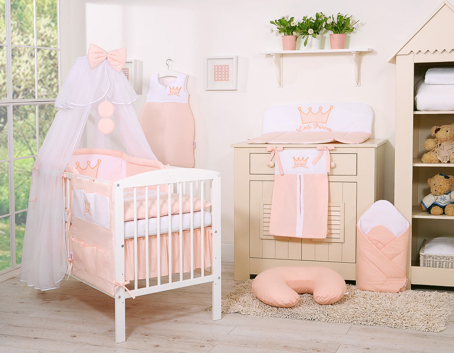 Cot tidy- Little Prince/Princess powder pink