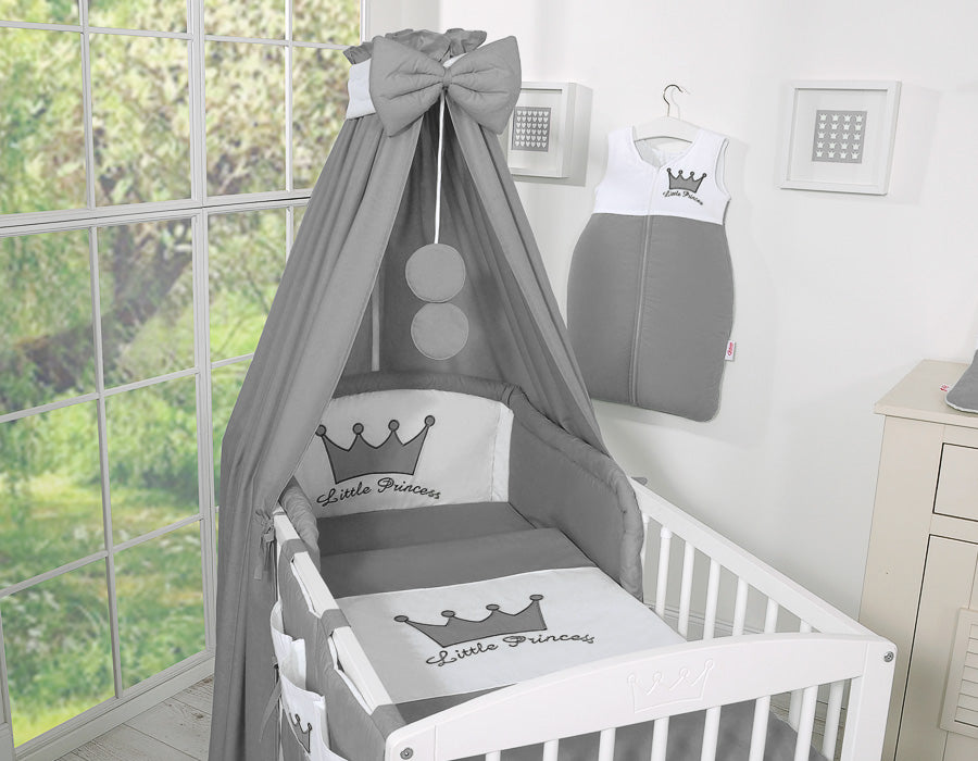 Canopy made of fabric- Little Prince/Princess anthracite