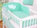 Bedding set 2-pcs 120x90 - Hanging Hearts mint dots