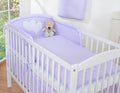 Bedding set 2-pcs- Hanging Hearts white polka dots on lilac