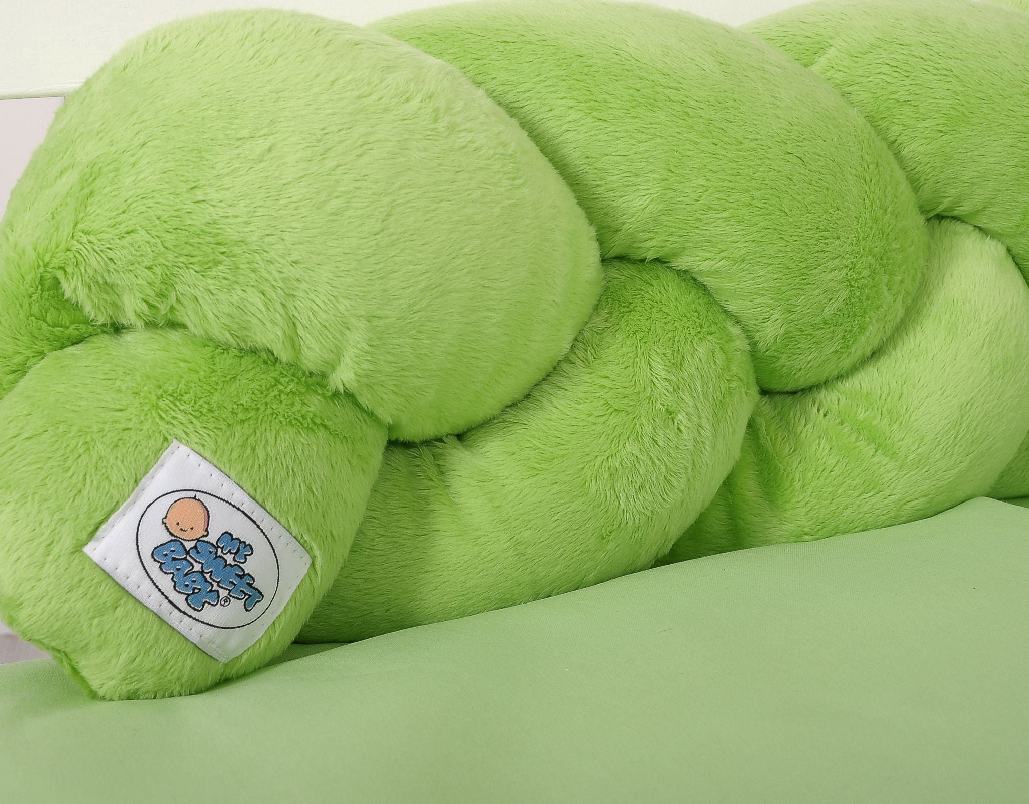 Knot bumper minky 180cm- green