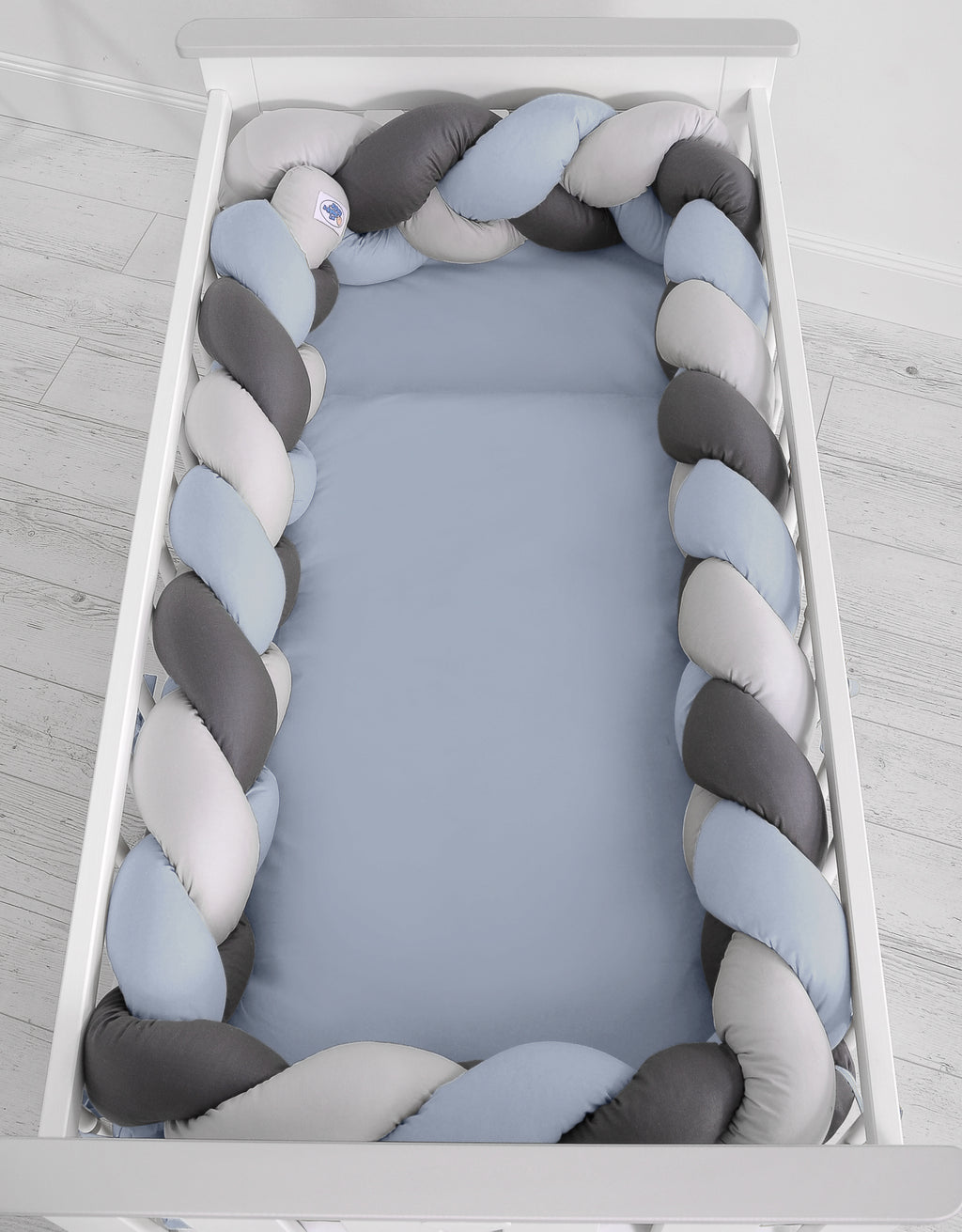 Knot bumper XXL- pastel blue - gray - anthracite