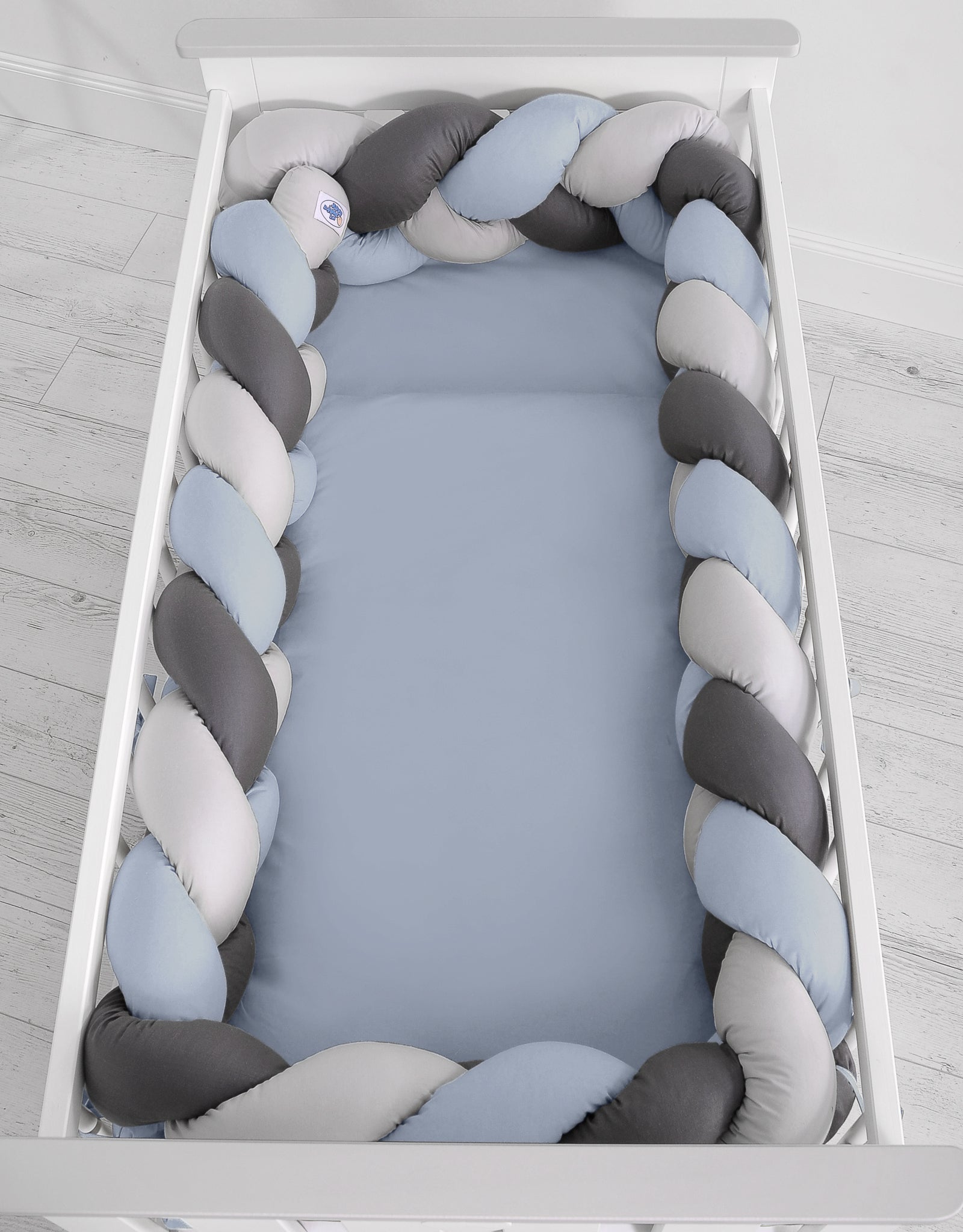 Knot bumper XXL- pastel blue - gray - anthracite