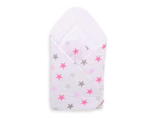 Baby nest -  Grey-pink stars