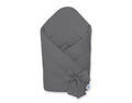 Baby nest with stiffening with bow - anthracite