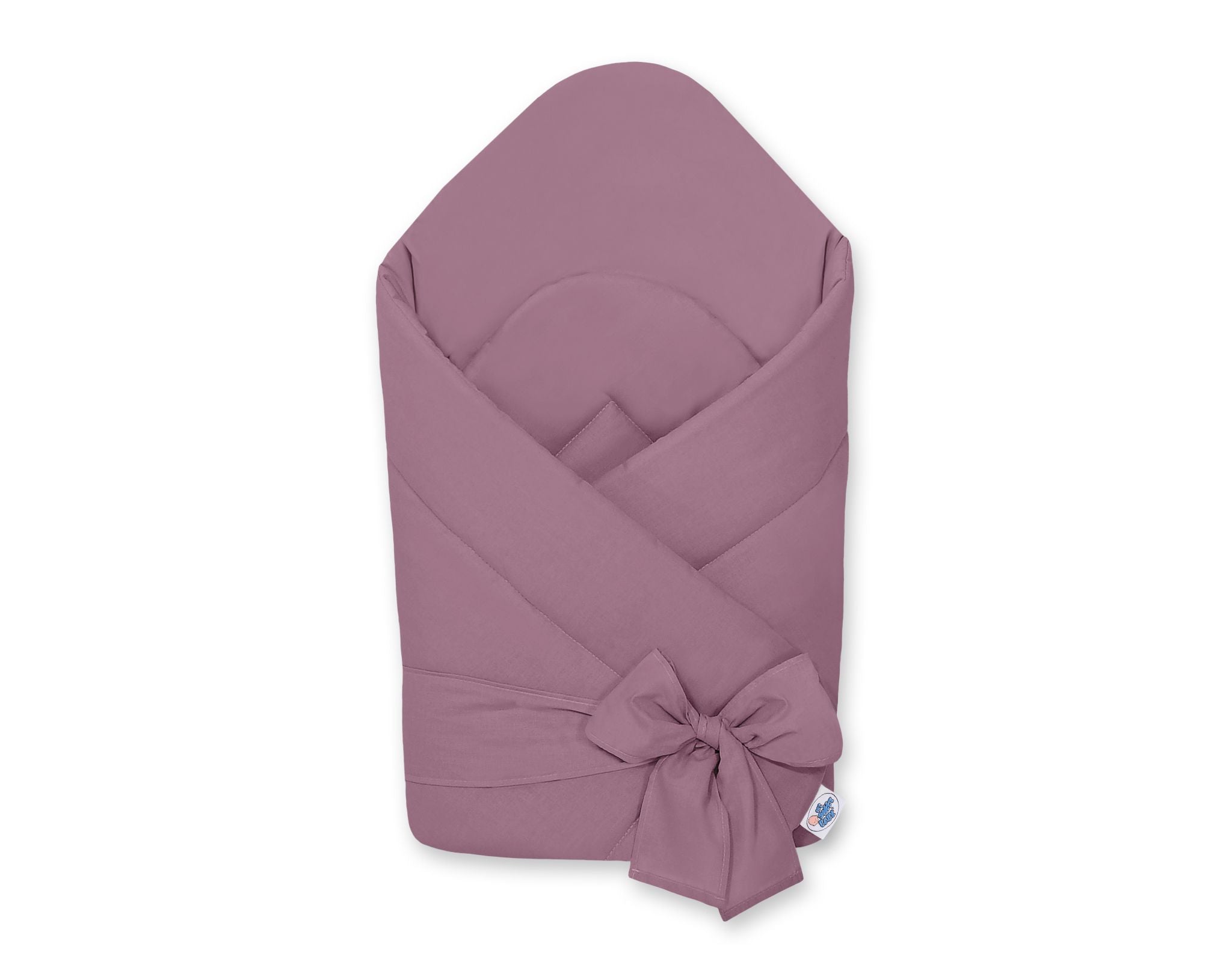 Baby nest with stiffening with bow - pastel violet