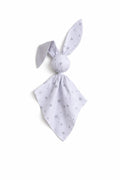 DOUDOU Soft cosy cuddly bunny blanket in cotton - Mini grey stars/grey