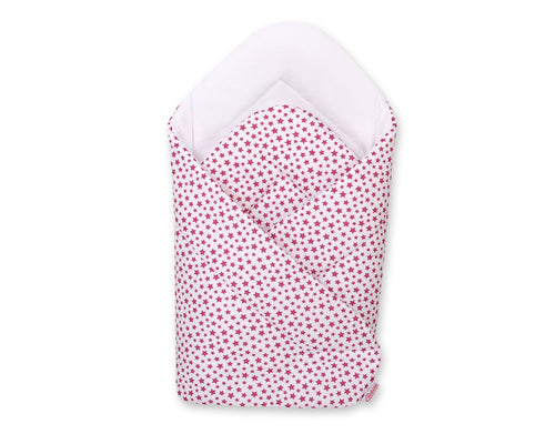 Baby nest - white-wine red stars