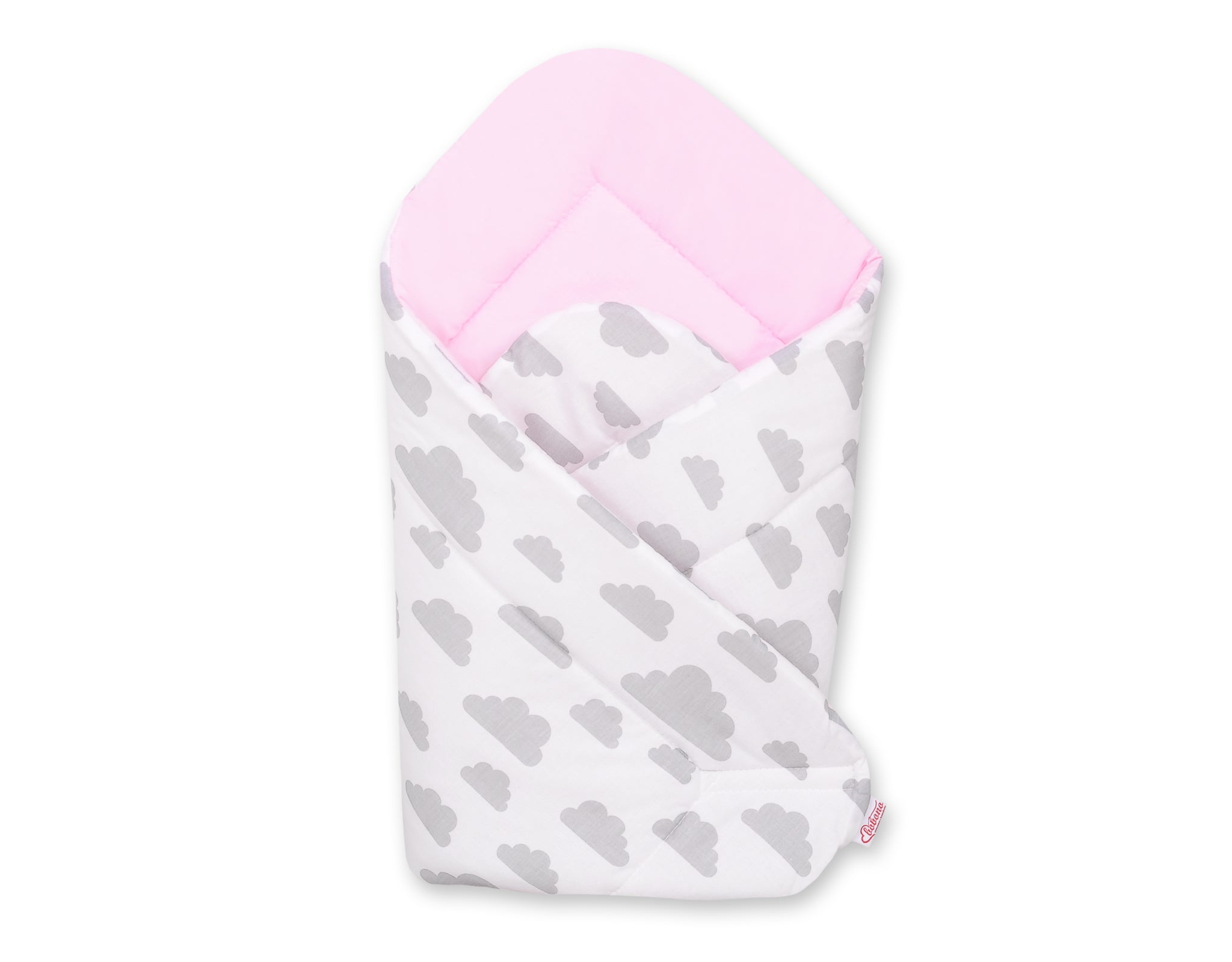 Baby nest - clouds gray/pink