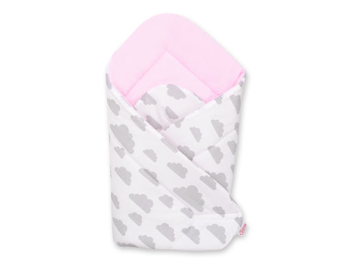 Baby nest - clouds gray/pink