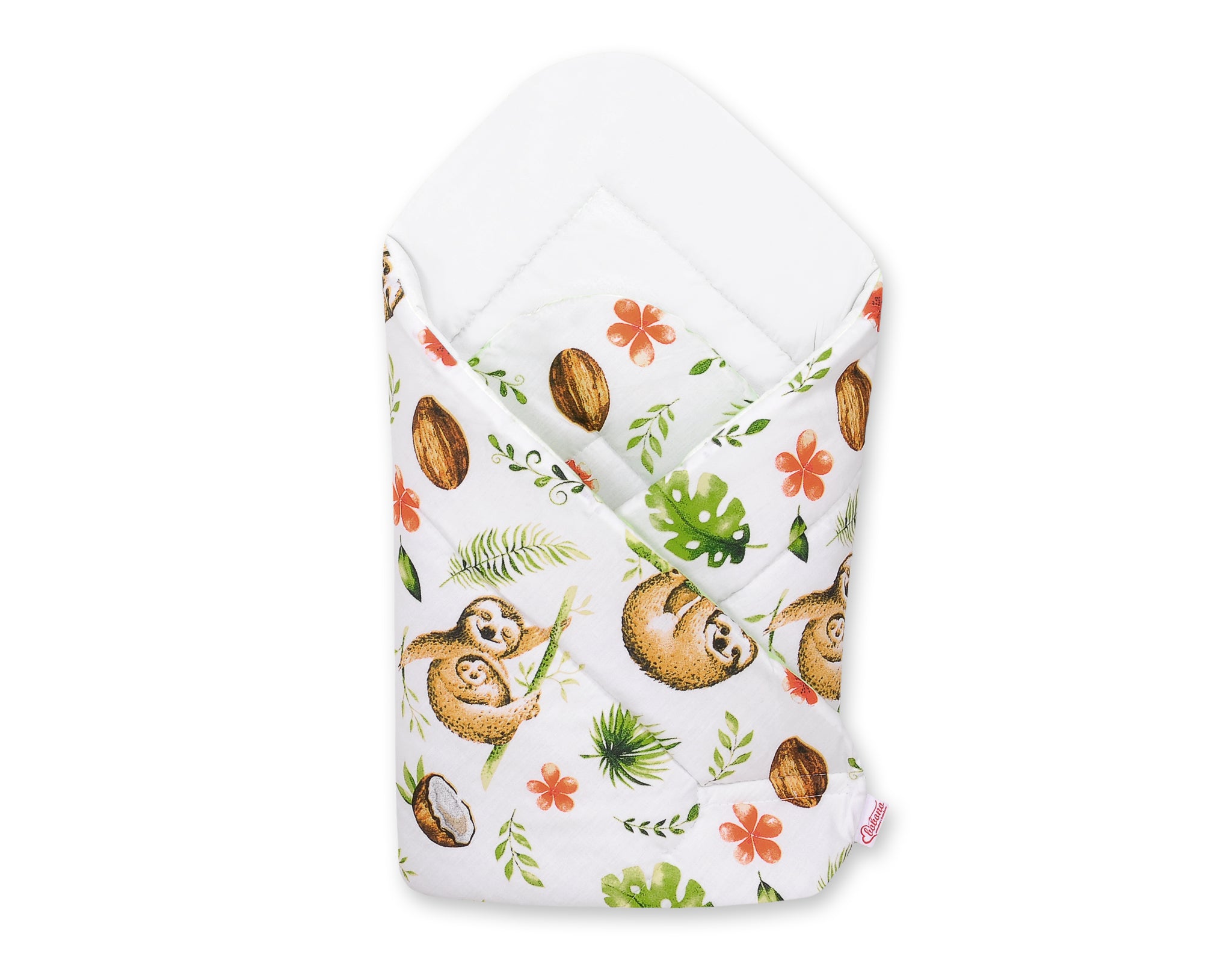 Baby nest - sloths  beige/white