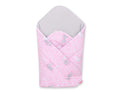 Baby nest with stiffening - pink rabbits