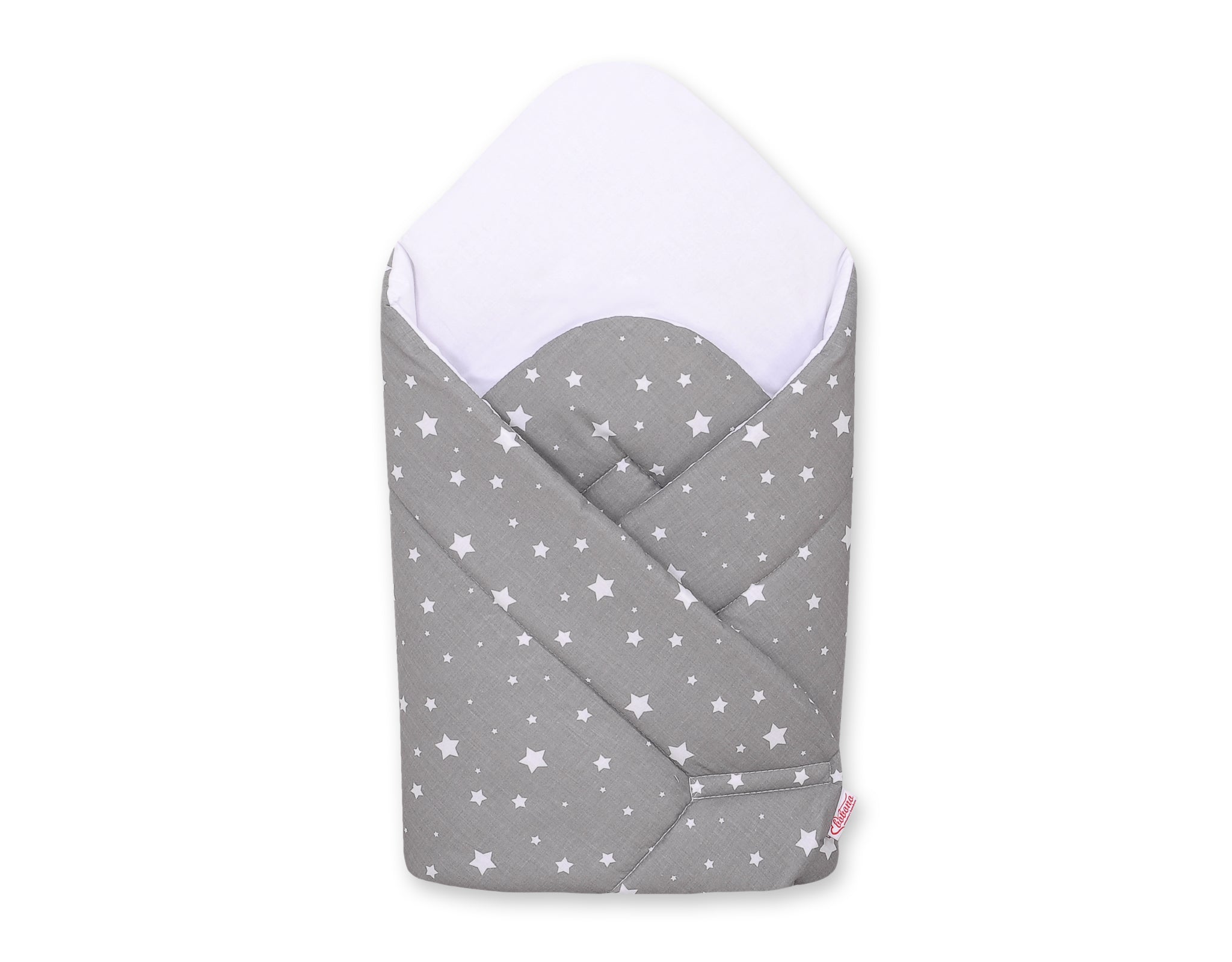 Baby nest with stiffening - mini stars white