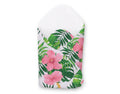 Baby nest with stiffening - tropical flowers