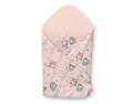 Baby nest with stiffening - owls cream-mint/powder pink