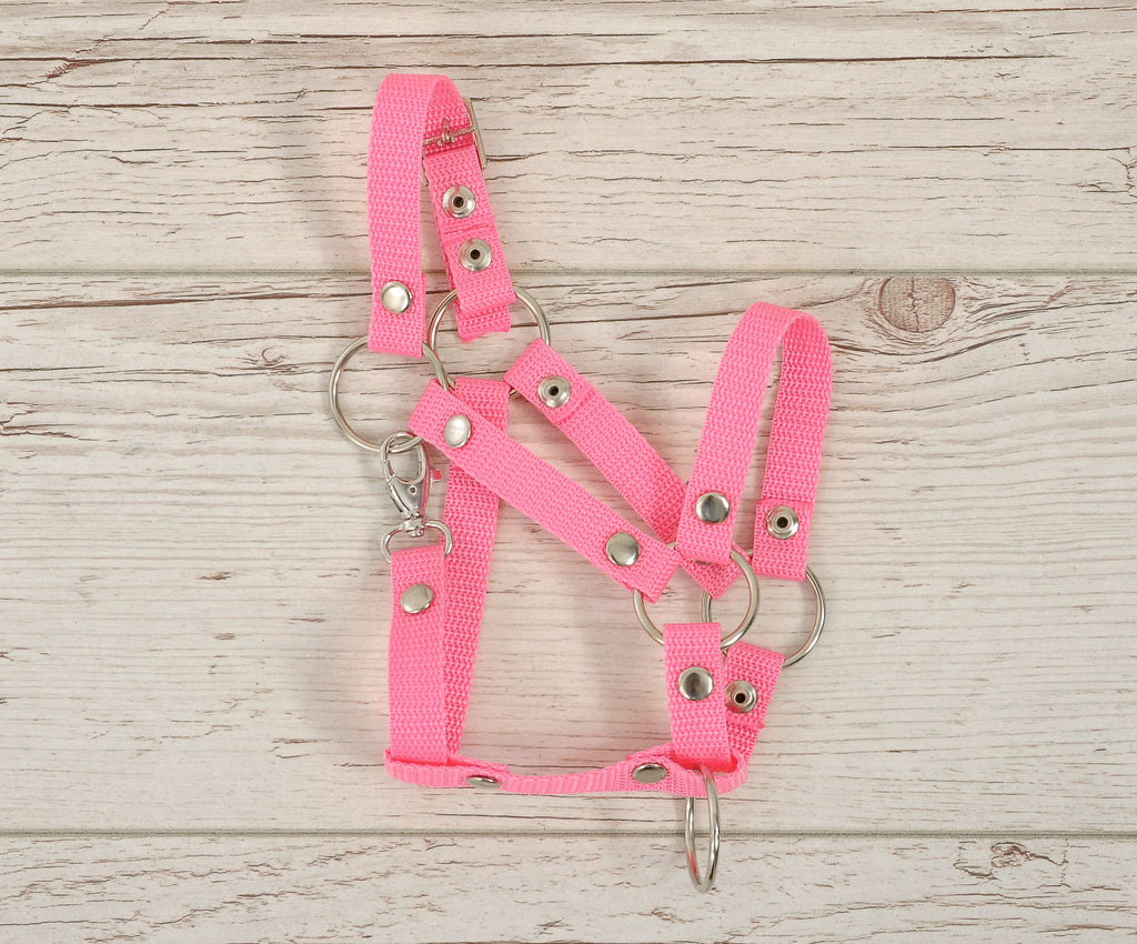 The adjustable halter for Hobby Horse A3 - pink