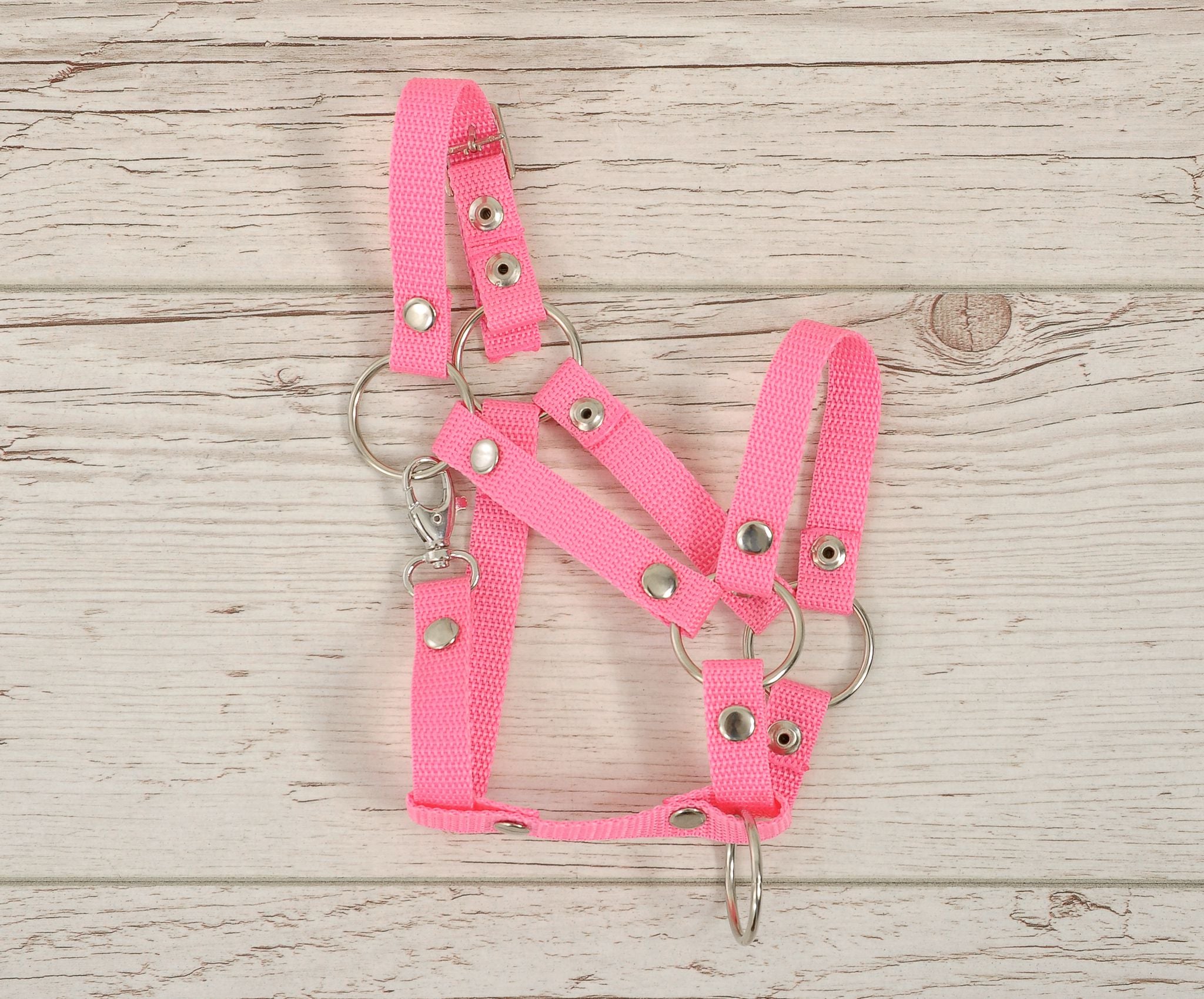 The adjustable halter for Hobby Horse A3 - pink