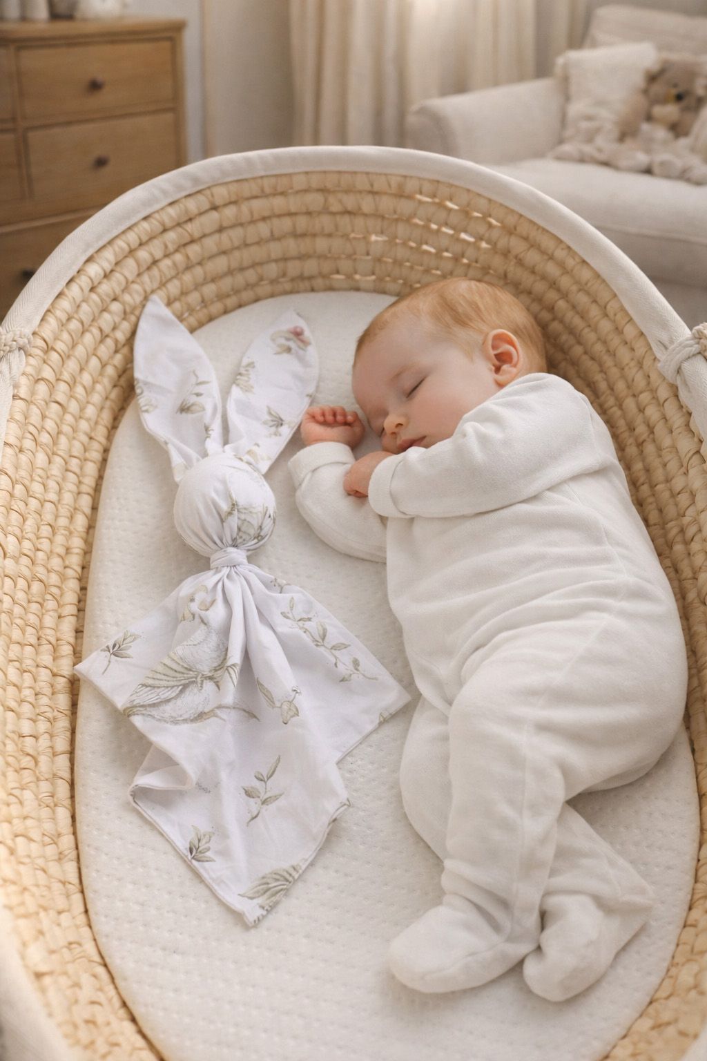 DOUDOU Soft cosy cuddly bunny blanket in cotton - Gooses