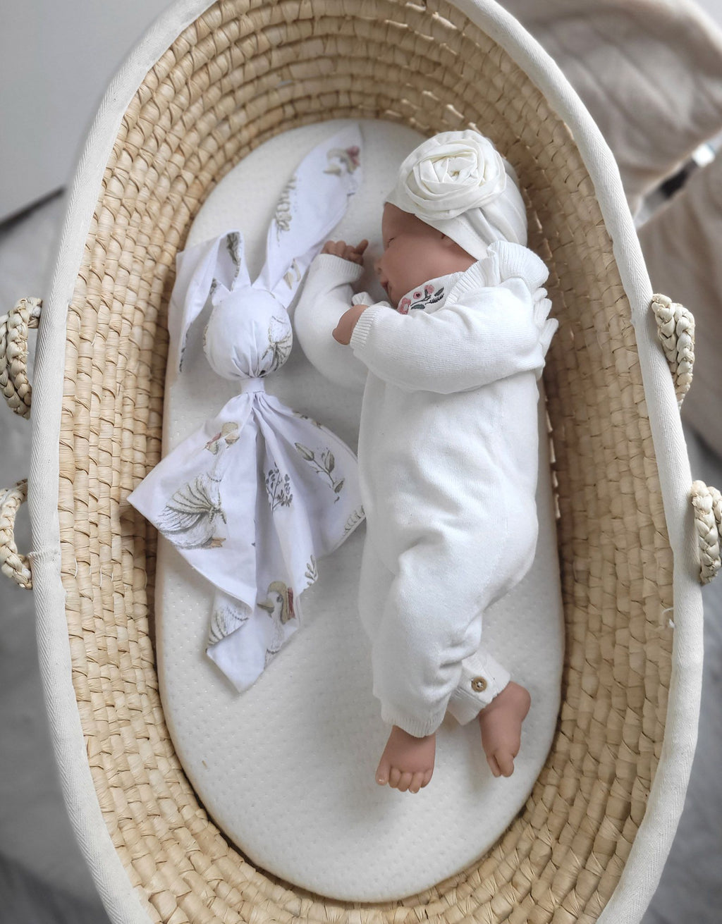 DOUDOU Soft cosy cuddly bunny blanket in cotton - Gooses