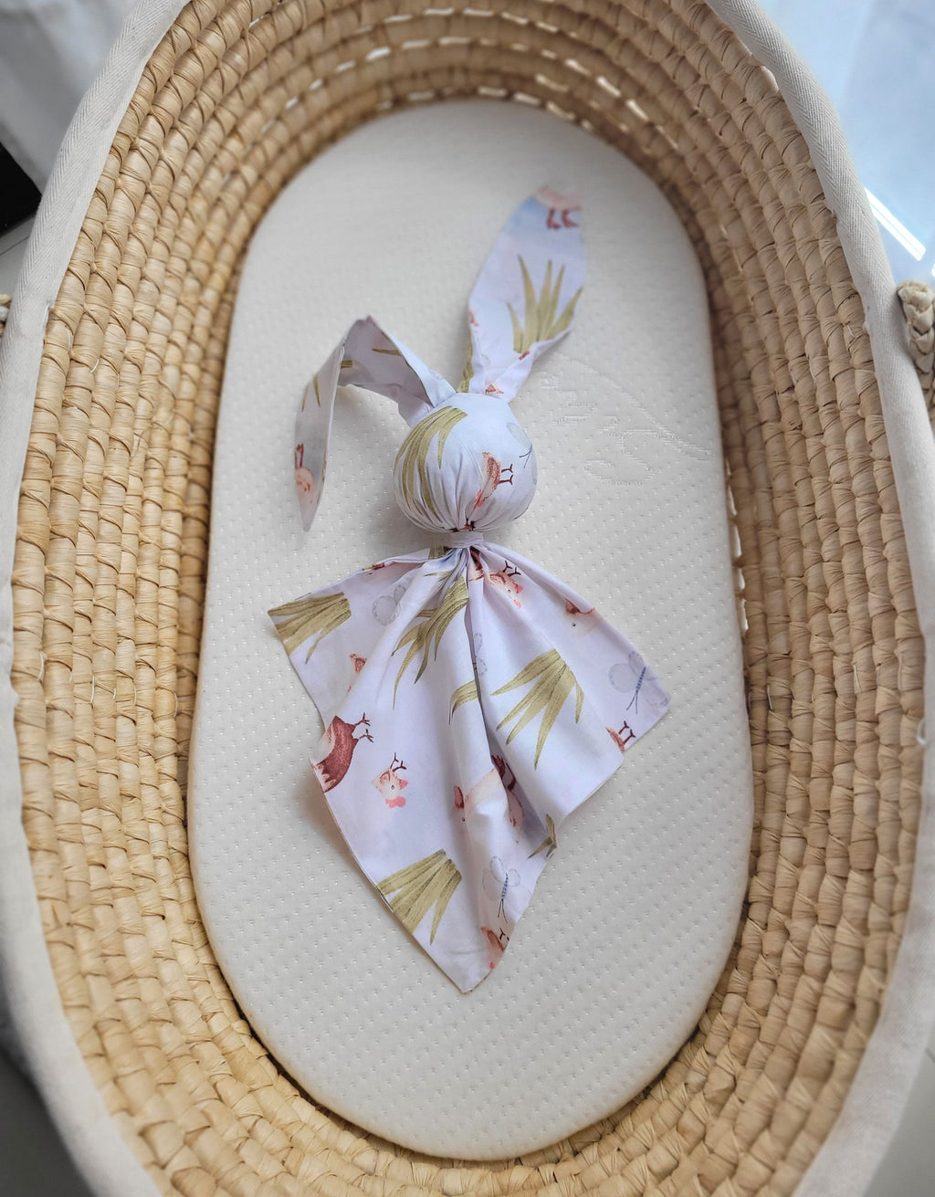 DOUDOU Soft cosy cuddly bunny blanket in cotton - In the country