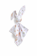 DOUDOU Soft cosy cuddly bunny blanket in cotton - Forest softness