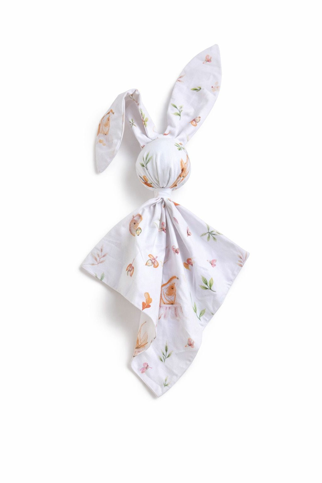 DOUDOU Soft cosy cuddly bunny blanket in cotton - Forest softness