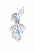 DOUDOU Soft cosy cuddly bunny blanket in cotton - Blue teddy bears