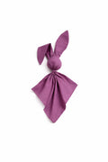 DOUDOU Soft cosy cuddly bunny blanket in cotton - Pastel violet
