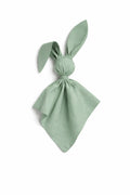 DOUDOU Soft cosy cuddly bunny blanket in cotton - Sage