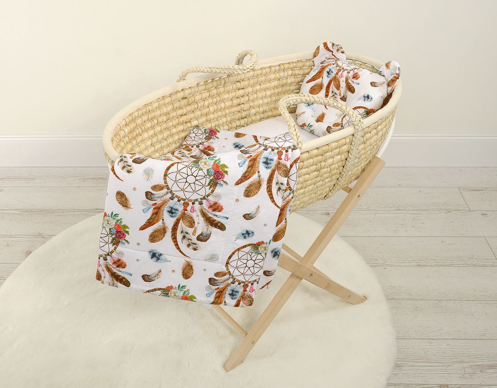 Duvet with pillow Teddy - 2pcs set - dream catchers white